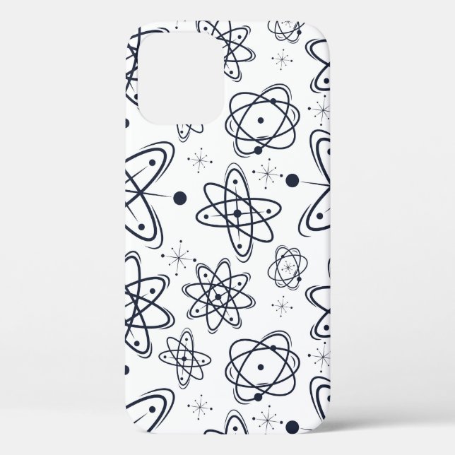 Atomic Era: Mid-Century Modern Patterns Case-Mate iPhone Case (Back)