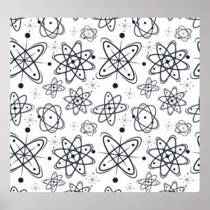 Atomic Era: Mid-Century Modern Patterns Poster