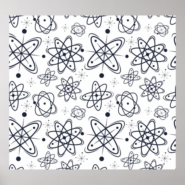 Atomic Era: Mid-Century Modern Patterns Poster (Front)