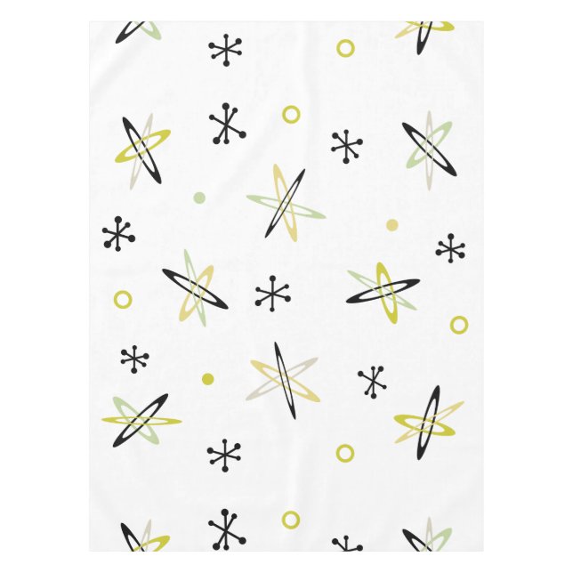 Atomic Era Space Age Tablecloth (Front)