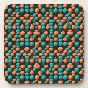 Atomic Era Vintage MCM Mid Century Modern Teal Coaster