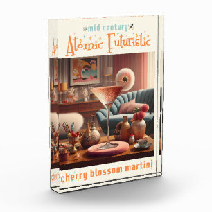 Atomic Futuristic Cherry Blossom Martini Photo Block