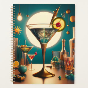 Atomic Futuristic Circuit Board Martini Planner