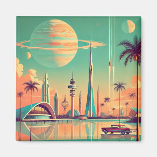 Atomic Futuristic New Florida Magnet
