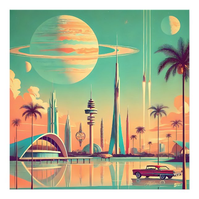 Atomic Futuristic New Florida Photo Print (Front)