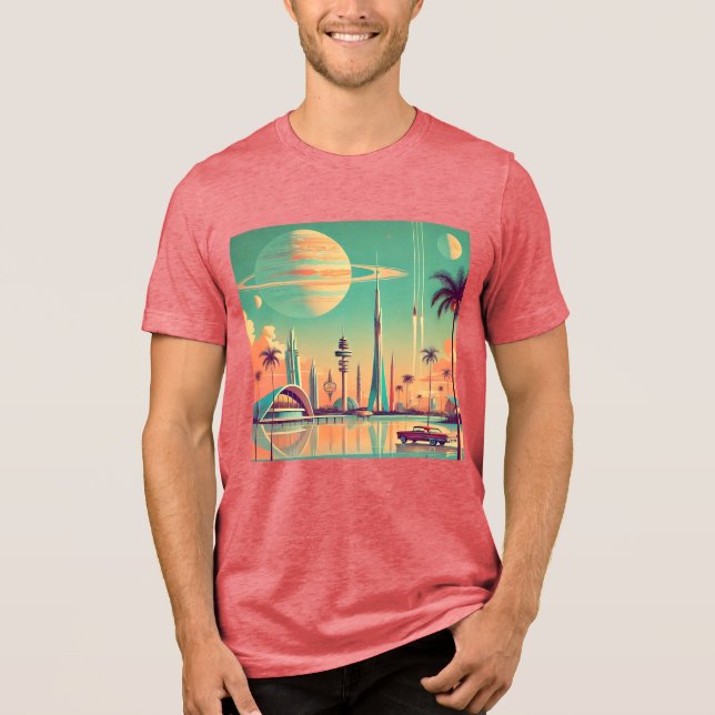Atomic Futuristic New Florida Tri-Blend Shirt (Front)