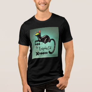 Atomic Futuristic The Leaping Cat Lounge Tri-Blend Shirt