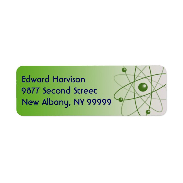 Atomic Glow Return Address Label (Front)