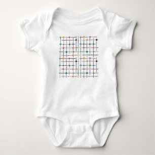 Atomic Grid Baby Bodysuit