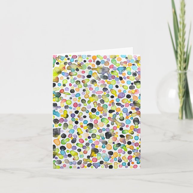 Atomic Gumdrops Blank Note Card (Front)