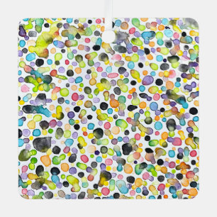 Atomic Gumdrops Metal Ornament