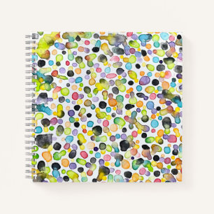 Atomic Gumdrops Square Notebook