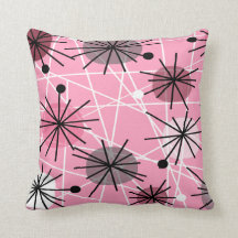 Atomic Inspired Pillow Mid Century Design