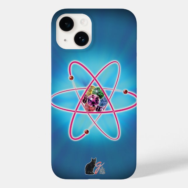 Atomic Jewels Case-Mate iPhone Case (Back)
