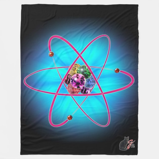 Atomic Jewels Fleece Blanket (Front)