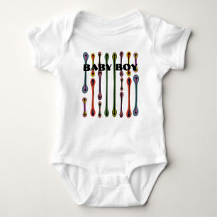 Atomic Lines  Baby Bodysuit