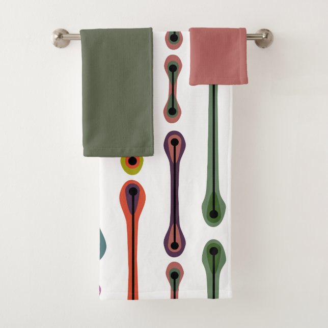 Atomic Lines  Bath Towel Set (Insitu)