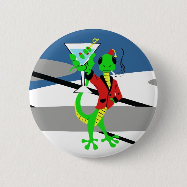 Atomic Lounge Lizard Button (Front)