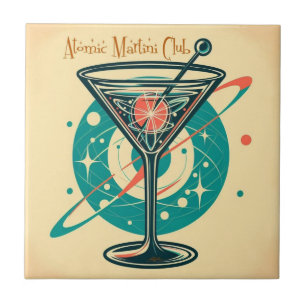 Atomic Martini Club Ceramic Tile