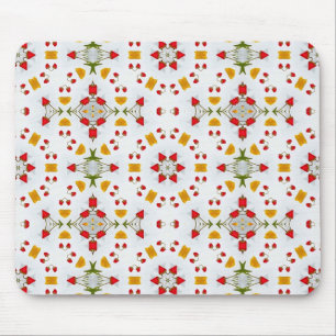 Atomic Mid Century Flower Vintage Mouse Pad