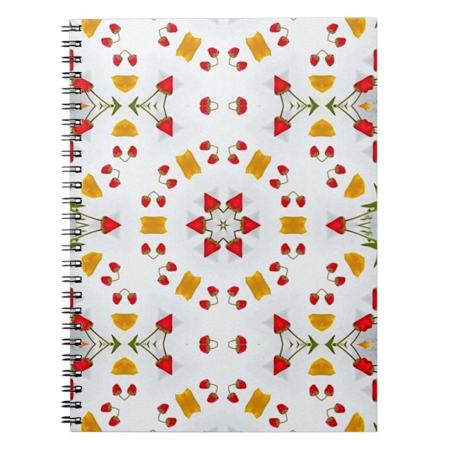 Atomic Mid Century Flower Vintage Notebook (Front)