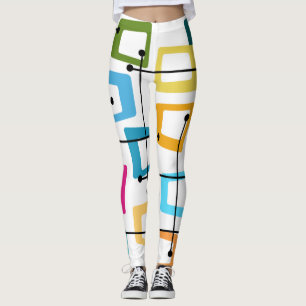 Atomic Mid-Century Modern Leggings