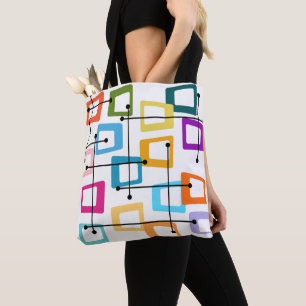 Atomic Mid-Century Modern Tote Bag