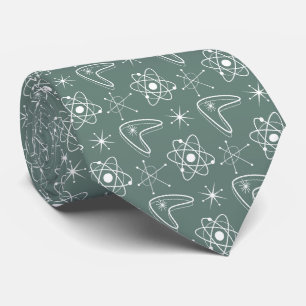 Atomic Midcentury Modern MCM Nuclear Science Tie