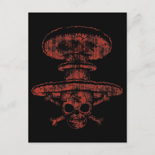 Atomic Mushroom Pirate Postcard