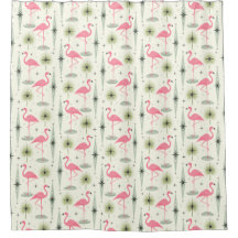 Atomic Oasis with Pink Flamingos II