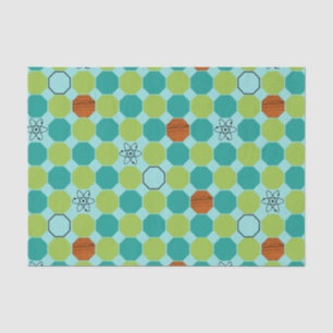 Atomic Octagons Tissue Paper