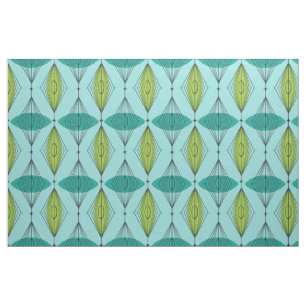 Atomic Ogee & Starbursts Cotton Fabric