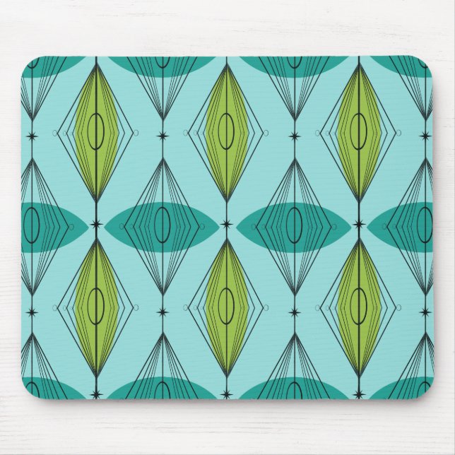 Atomic Ogee & Starbursts Mousepad (Front)