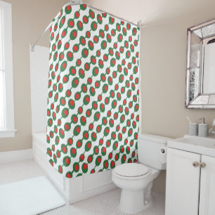 Atomic Olives Mid Century Pattern Shower Curtain