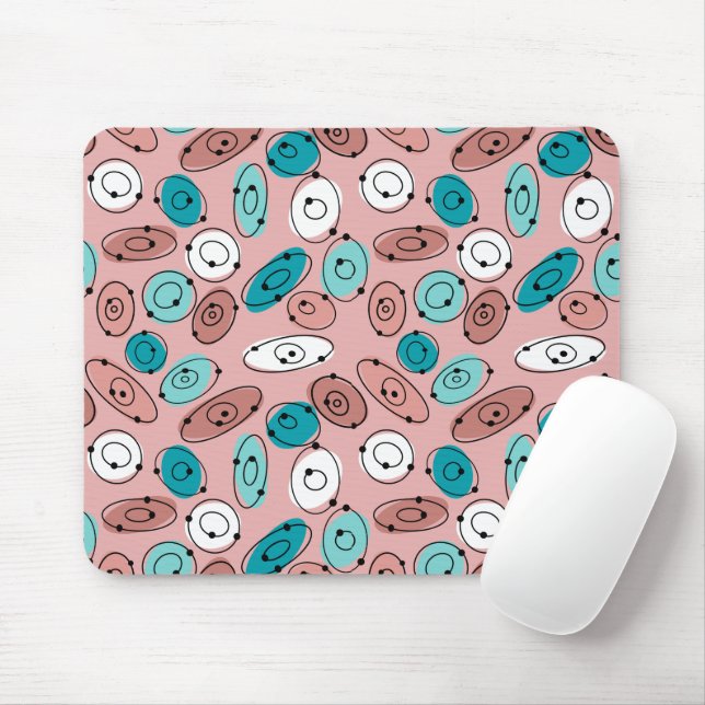 Atomic Ovals Mouse Pad (With Mouse)