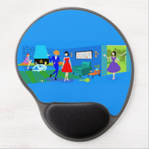 Atomic Palm Springs Cocktail Party Gel Mousepad
