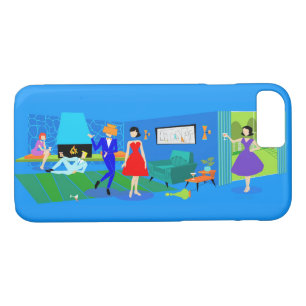 Atomic Palm Springs Cocktail Party iPhone Case