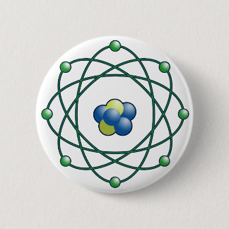 Atomic Particles 6 Cm Round Badge