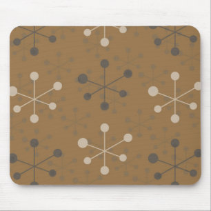 Atomic Pattern in brown Mousepad