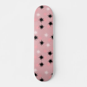 Atomic Pink Starbursts Skateboard Deck