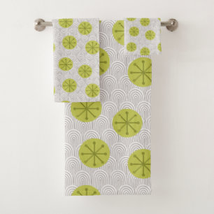 Atomic Pinwheels Bath Towel Set