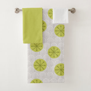 Atomic Pinwheels  Bath Towel Set