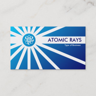 Atomic Rays - Blue Shaded II Business Card