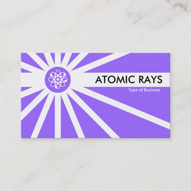 Atomic Rays - Lilac Business Card (Front)