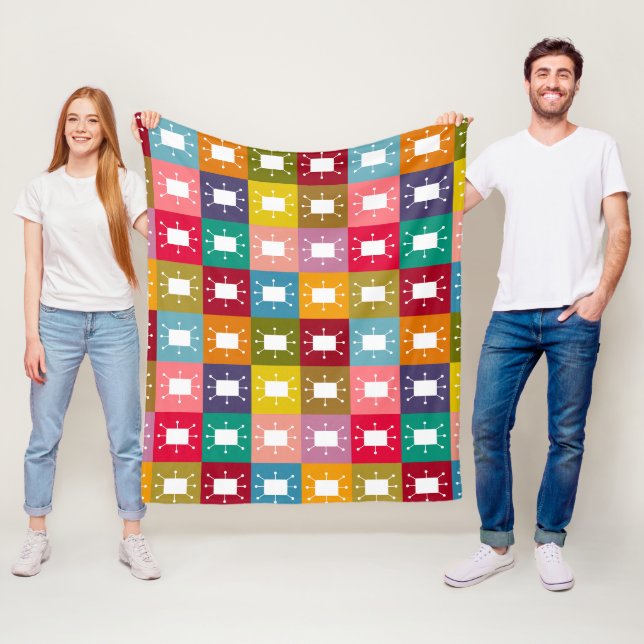 Atomic Rectangles  Fleece Blanket (In Situ)