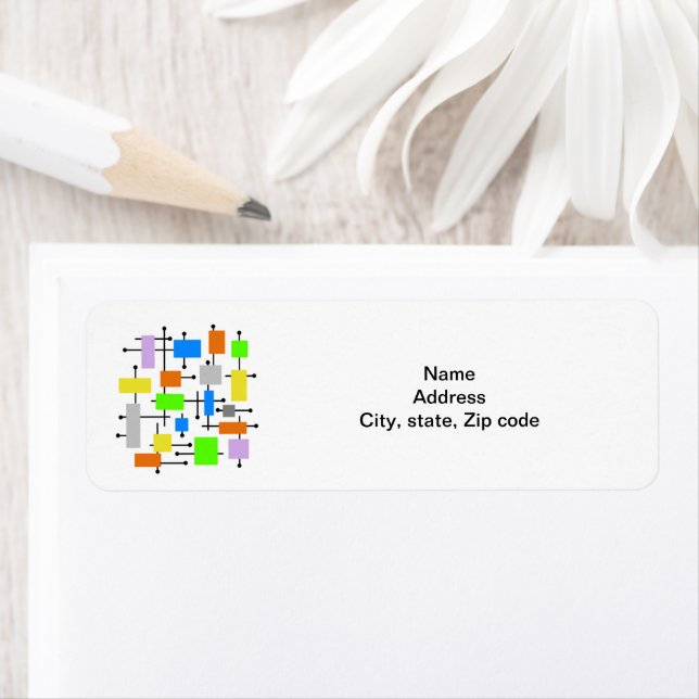 Atomic Rectangles Return Address Label (Insitu)