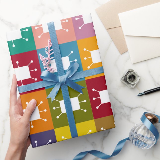 Atomic Rectangles  Wrapping Paper (Gifting)
