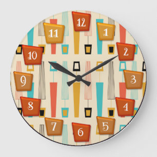 Atomic Retro Circular Large Clock