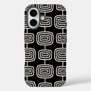 Atomic Rings Abstract Pattern iPhone 16 Case