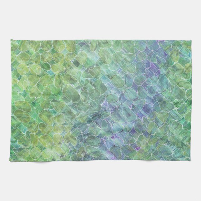 atomic sea glass :  tea towel (Horizontal)